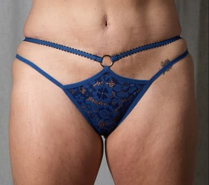 sexy blue thong worn by me